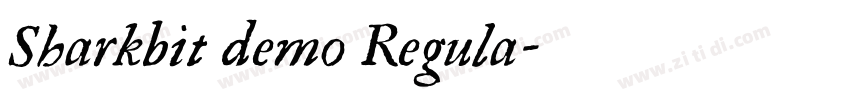 Sharkbit demo Regula字体转换